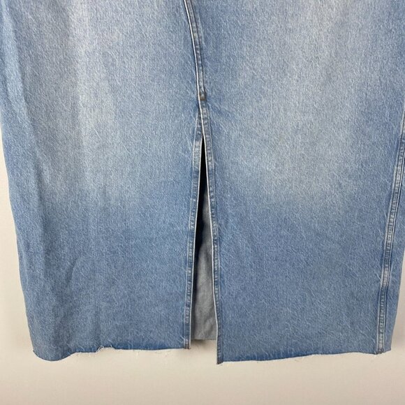 Madewell Denim Split Hem Maxi Skirt in Merrimon Wash Womens Size 33 - Picture 3 of 10